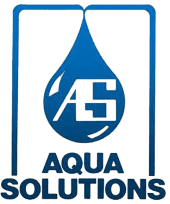 Logo featuring a blue water drop with 'AS' and 'Aqua Solutions' text.
